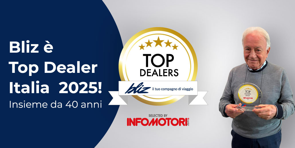 Bliz premiata Top Dealers Italia 2025: un riconoscimento di eccellenza nel settore automotive.